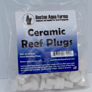 Boston Aqua Farms white ceramic reef plugs